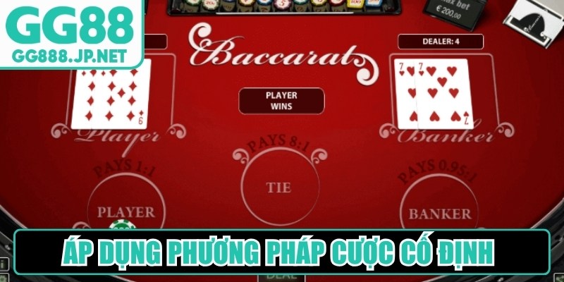 Áp dụng phương pháp cược cố định là bí quyết đánh Baccarat phù hợp